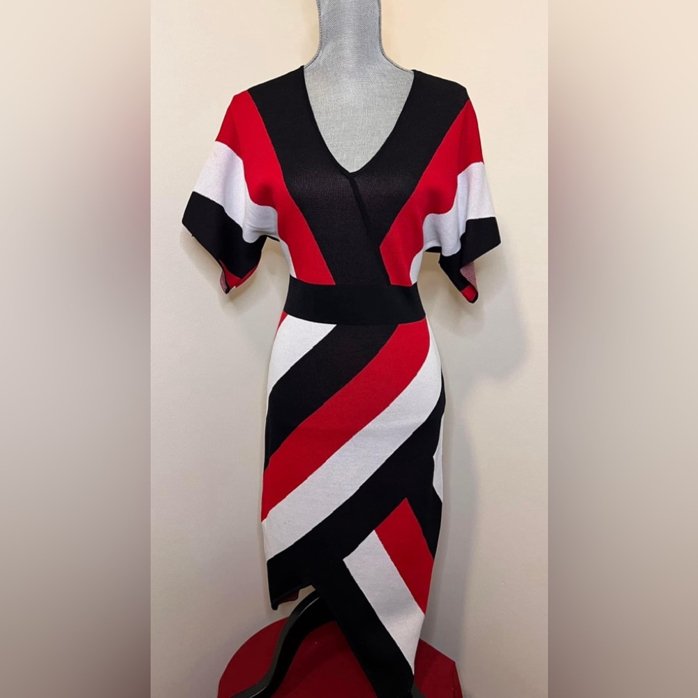 Pretty NY & C Knit stripe dress